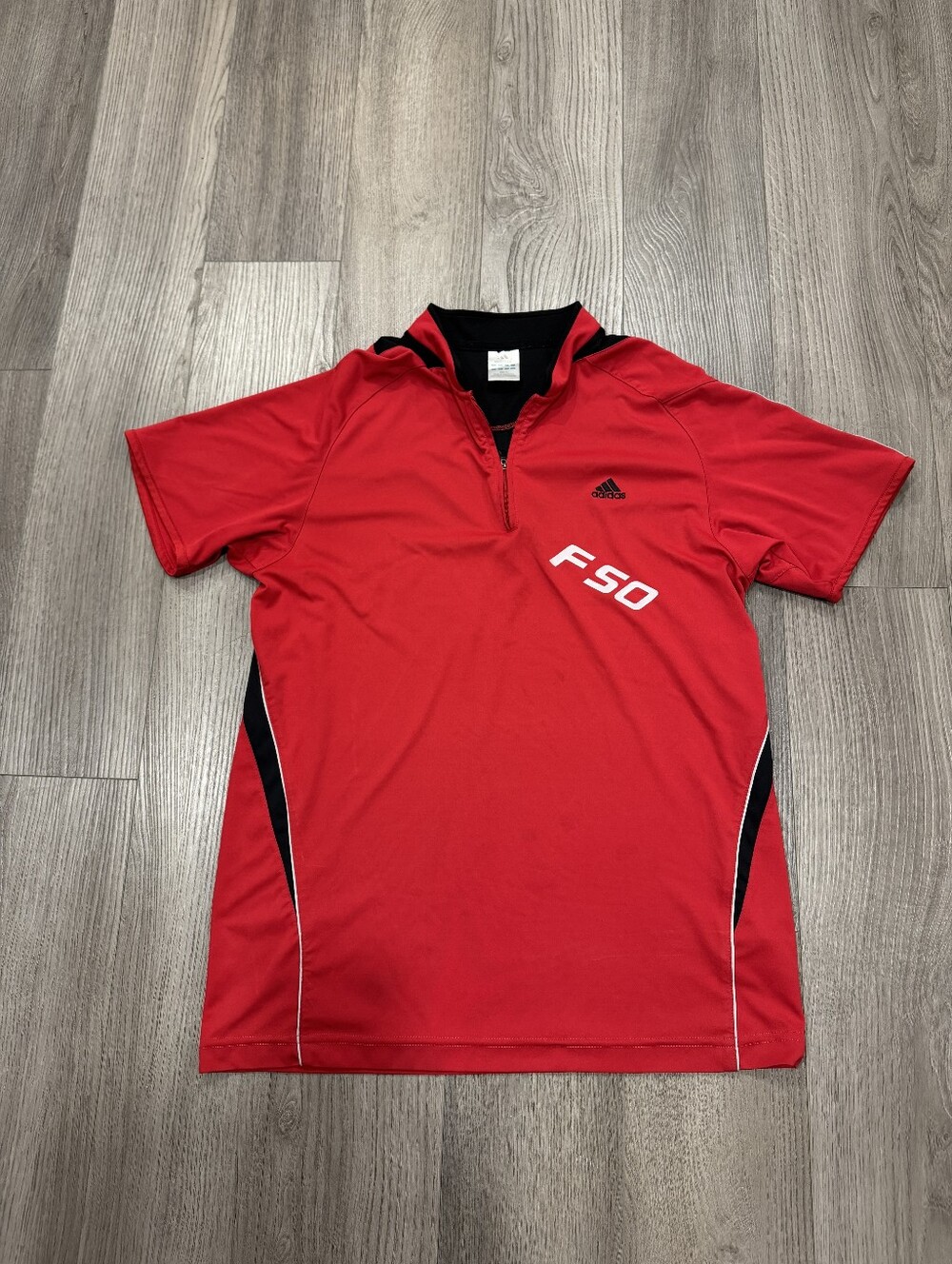 Adidas F50 Retro Shirt Red Short Sleeve Soccer Jersey Training Top Men's Size XL